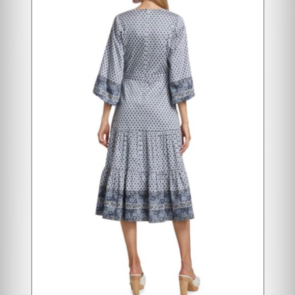 VERONICA BEARD Dinia Geometric Dress Boho cotton size 6 small New! - Picture 7 of 10